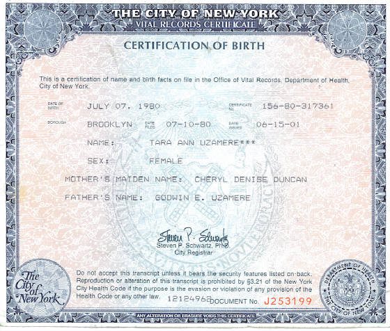 Need to trace a phone number new york birth record